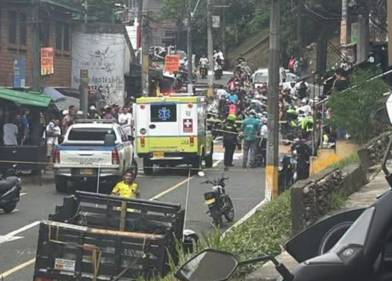 La zona del fatal accidente fue acordonada. Foto: cortesía