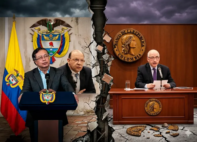 Desde sectores oficiales se insistió en que el Banrep responde a intereses particulares, distintos a los del Gobierno, mientras que desde el Emisor se defendió su carácter técnico y su mandato de controlar la inflación. Foto: Cortesía y generada con IA