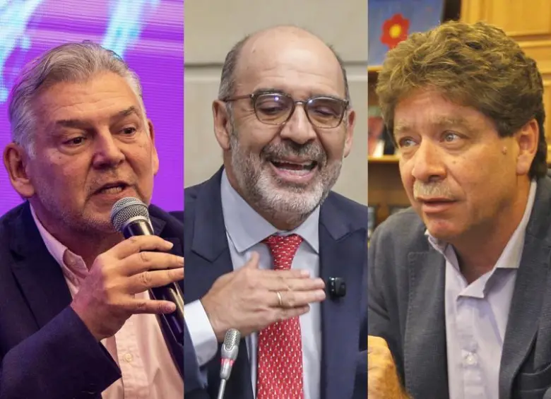 De izquierda a derecha: Jaime Alberto Cabal, presidente Fenalco; Camilo Sánchez, presidente Consejo Gremial; Bruce Mac Macter, presidente de la Andi. FOTOS CAMILO SUÁREZ Y COLPRENSA
