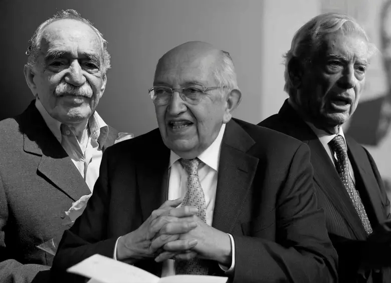 Gabriel García Márquez, Plinio Apuleyo Mendoza y Mario Vargas Llosa protagonizaron varios hitos de la historia intelectual de América Latina. Foto: Getty, Colprensa y Afp