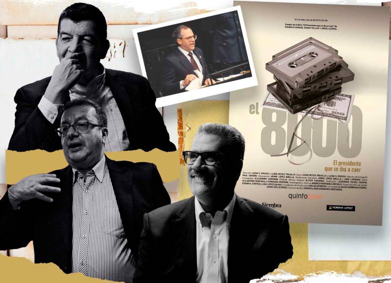 Estos son Jorge Lesmes (arriba), Edgar Téllez (centro) y Mauricio Vargas (derecha), los periodistas que investigaron el Proceso 8.000 en la década de los noventa. FOTO quinto color / getty