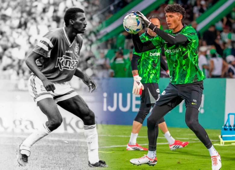 Edgar y Kevin Cataño, uno de los casos de padre e hijo en Atlético Nacional. FOTOS FREDY AMARILES Y JUAN ANTONIO SÁNCHEZ. DISEÑO JUAN CAMILO OSPINA