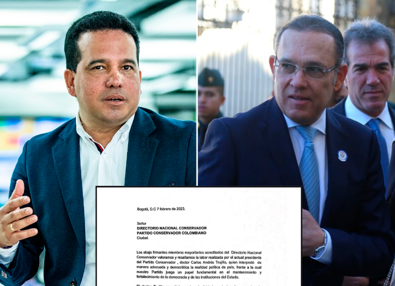 Carlos Andrés Trujillo fue relevado de sus funciones por el Directorio Nacional del Partido Conservador y su reemplazo como director será Efraín Cepeda. FOTO JAIME PÉREZ Y COLPRENSA