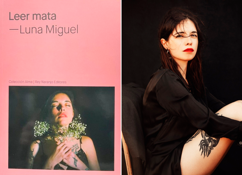 Luna Miguel lanzó en la fiesta del libro su ensayo Leer Mata. FOTOS Cortesía Rey Naranjo Editores y Monika Sed.