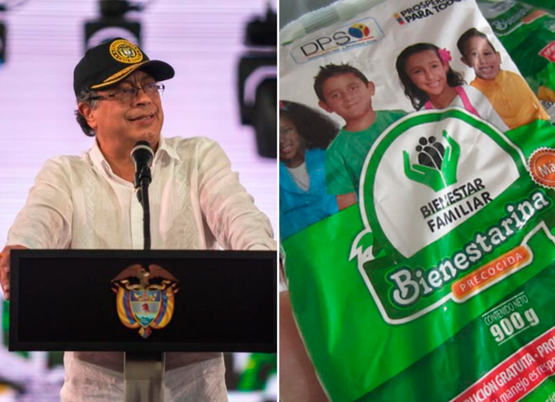 El presidente Gustavo Petro cuestionó que el Instituto Colombiano de Bienestar Familiar (ICBF) alimente con bienestarina a los niños del país. FOTO COLPRENSA Y CORTESÍA