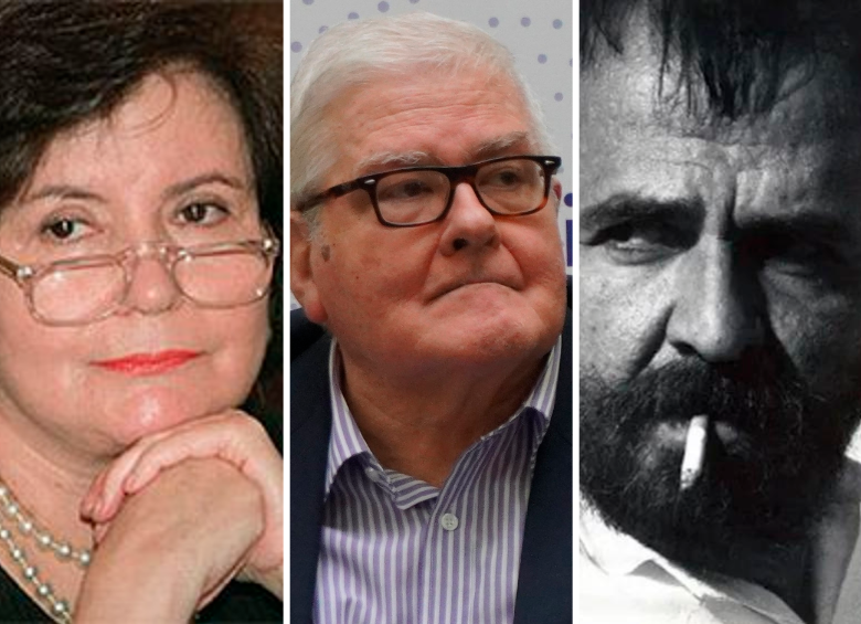 María Mercedes Carranza, Juan Gustavo Cobo Borda y Raúl Gómez Jattin, poetas agrupados en la categoría de Generación desencantada. Fotos: Archivo.