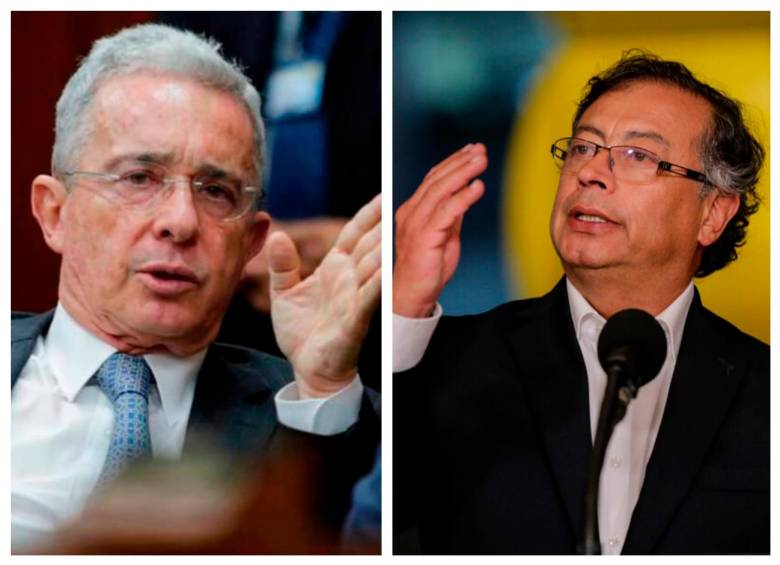 El encuentro entre Álvaro Uribe y Gustavo Petro se dio durante la mañana de este martes. FOTOS: COLPRENSA