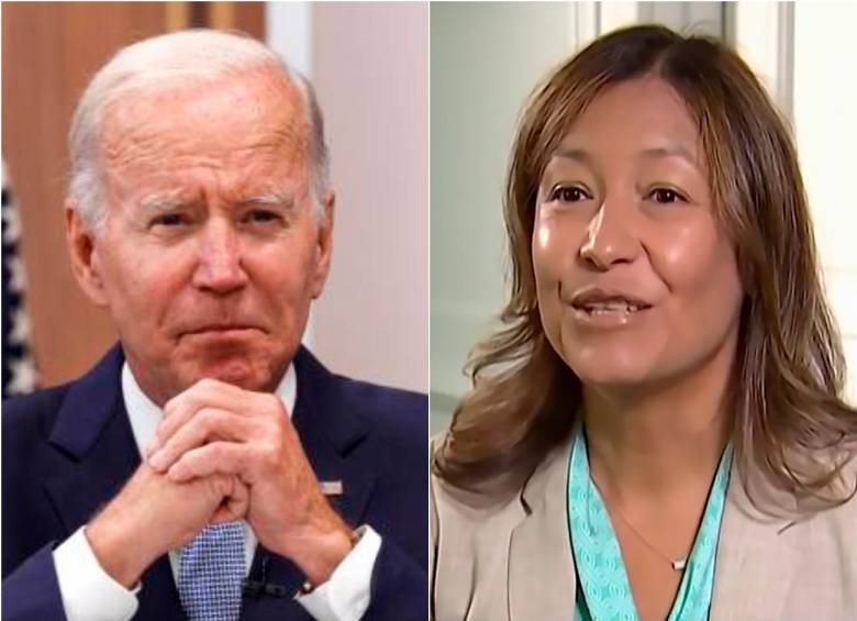Joe Biden eligió a Julie Chávez para dirigir su campaña para mantenerse en la Casa Blanca. FOTOS: GETTY Y CAPTURA DE VIDEO