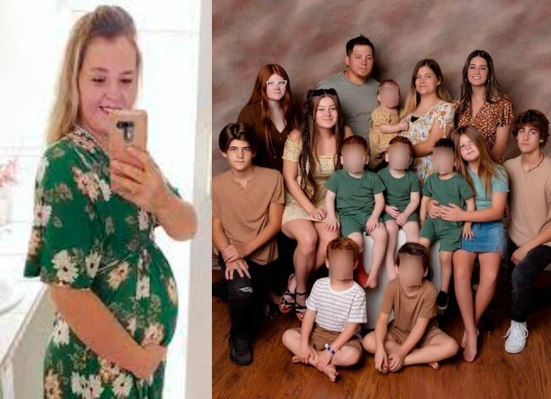 Esta es la numerosa familia de Courtney Rogers. FOTO: Instagram @our_large_family_life