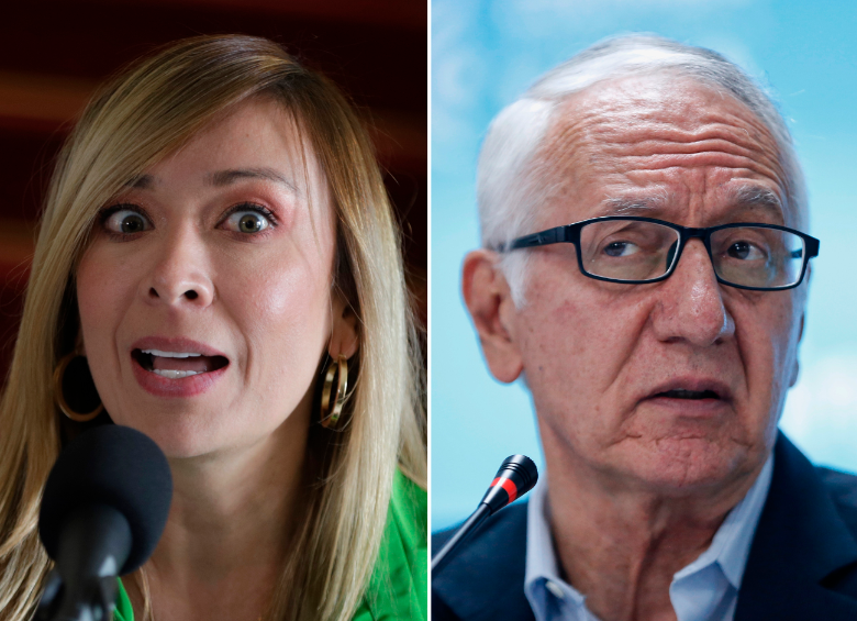 La representante Katherine Miranda se disgustó con el ministro de Salud, Guillermo Alfonso Jaramillo, por cuestionar que la Alianza Verde no respalde la reforma a la salud aunque tiene burocracia. FOTO COLPRENSA