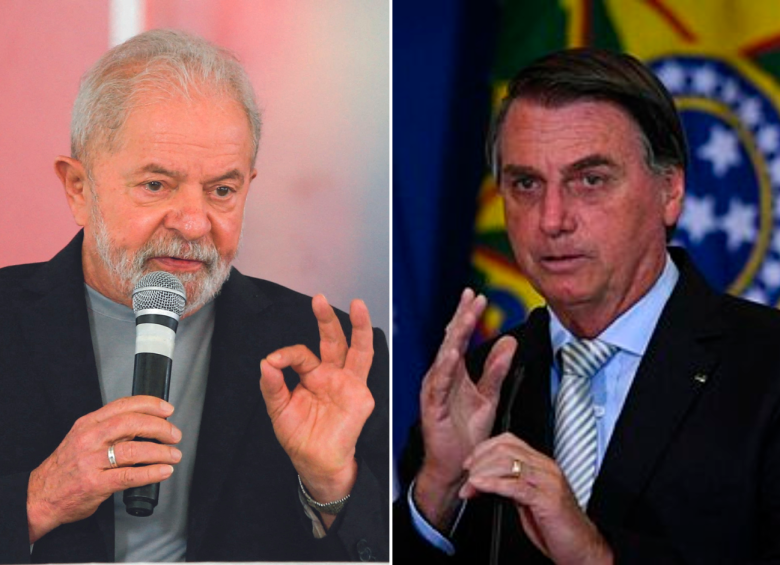 Lula Da Silva (izquierda) tiene más del 50 por ciento de intención de voto, mientras que Jair Bolsonaro (derecha), actual presidente, se prepara para desconocer los resultados si pierde. FOTO cortesía