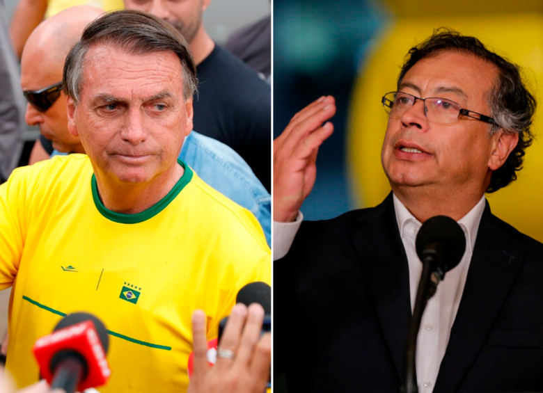 Bolsonaro criticó a Colombia y Petro mostró su apoyo a Lula Da Silva. FOTO AGENCIAS