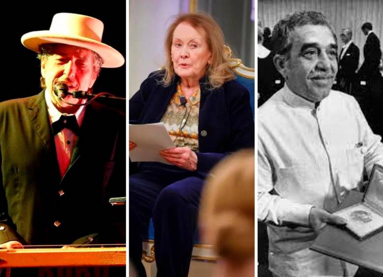 Los discursos de aceptación del nobel de literatura de Bob Dylan, Annie Ernaux y Gabriel García Márquez son algunos de los más recordados. FOTO: EFE