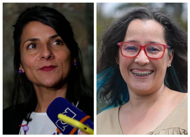La ministra Irene Vélez y la viceministra Belizza Ruiz, quien acaba de renunciar. FOTO: Colprensa