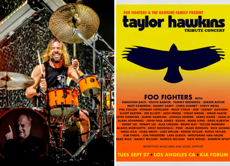 El tributo a Taylor Hawkins en Los Ángeles será este martes 27 de septiembre. FOTOS: GETTY Y CORTESÍA