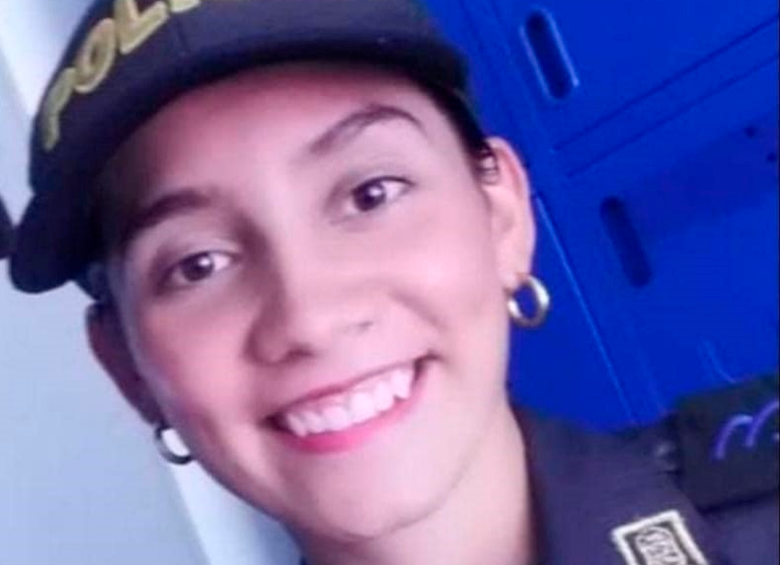 La patrullera muerta fue identificada como Leidy Sánchez. FOTO: CORTESÍA