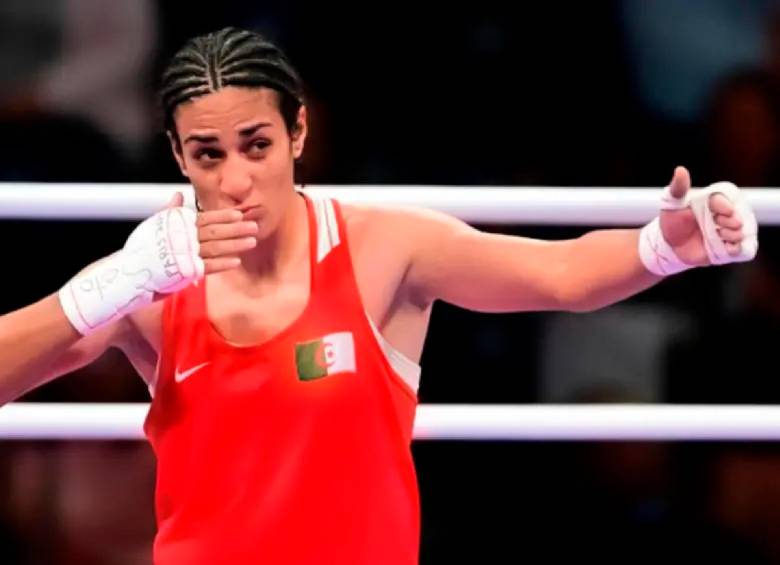 Imane Khelif, envuelta en una polémica de género, conquistó la medalla de oro olímpica del peso wélter (-66 kg) en París-2024. FOTO GETTY