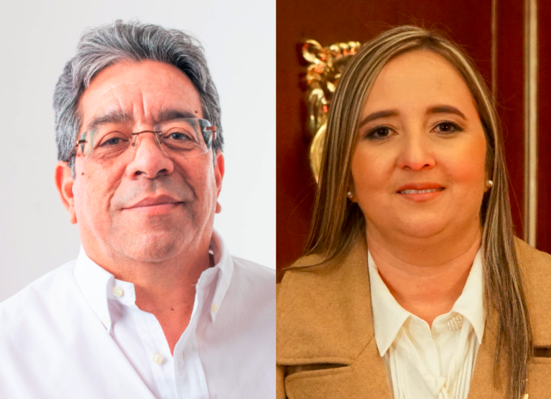 Dolcey Torres y María Eugenia Lopera, representantes por el Partido Liberal. FOTO: Cortesía