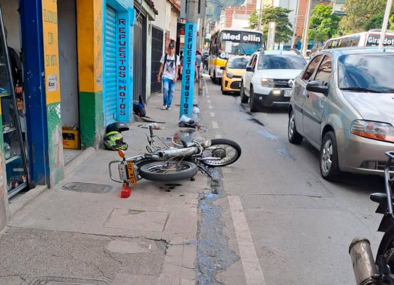 En este accidente, registrado en el barrio Puerto Bello, de Bello, falleció María Dolores Giraldo Montes, de 72 años. FOTO: CORTESÍA.