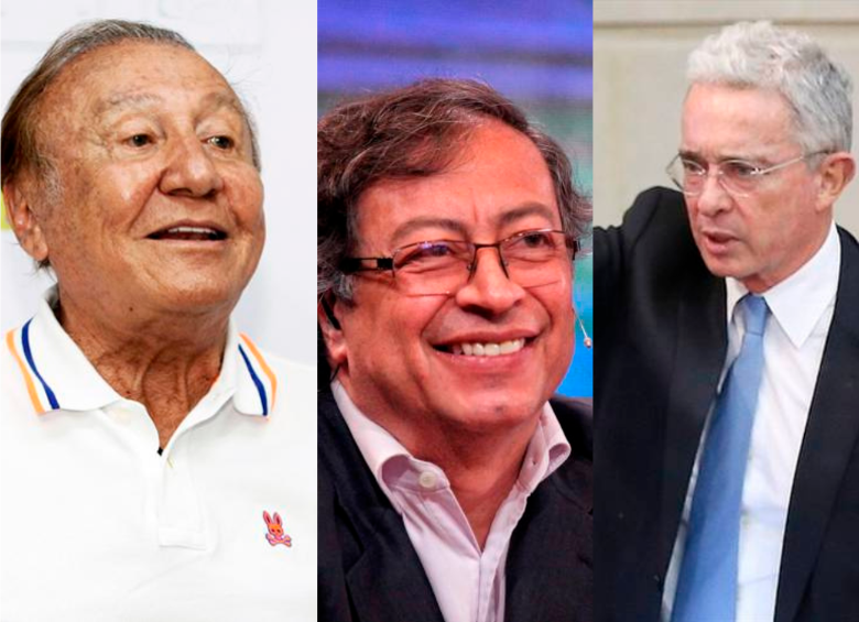 Rodolfo Hernández, Gustavo Petro y Álvaro Uribe entraron a una discusión debido a las horas laborales. FOTO COLPRENSA 