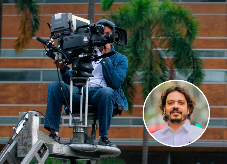 Son muchas las dudas del sector audiovisual de Medellín. En el círculo el Secretario de Cultura Álvaro Narváez. FOTO Archivo.