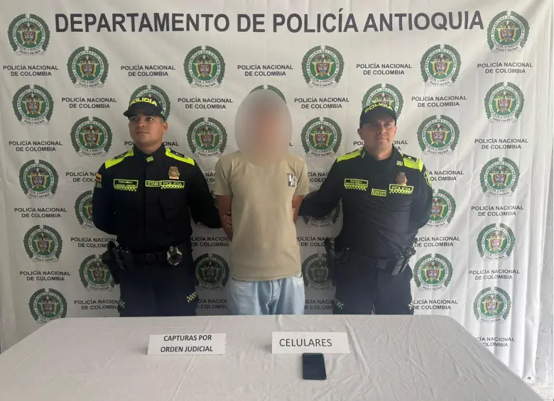 Este hombre también es investigado por su presunta participación en homicidios selectivos en San Jerónimo y Belmira. FOTO: Cortesía Policía de Antioquia