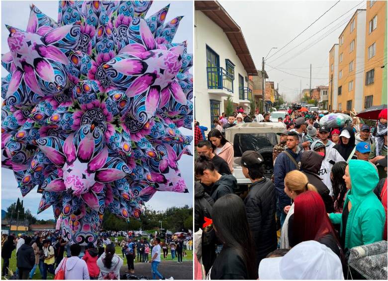 Desde las 6:00 a.m. de este domingo están elevando globos en Venecia. FOTOS: CORTESÍA