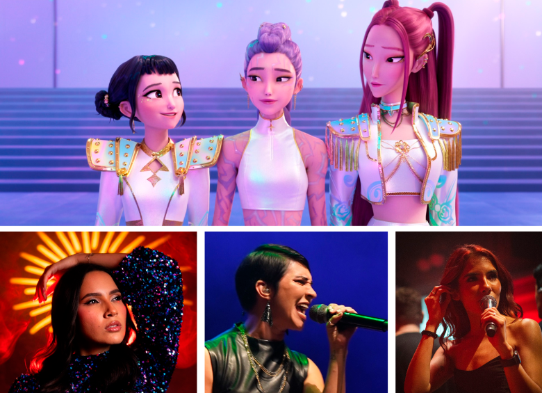 De izq. a der. SAMU (Zoey), Eliana Piedrahita (Rumi) y Naty Ramírez (Mira). Las boletas se consiguen en Latiquetera.com, en la tienda Vamos del C.C. Los Molinos y en La Jaula del Ángel en C.C. Viva Envigado – La Jaula del Ángel . FOTO Cortesía/Animación Netflix.