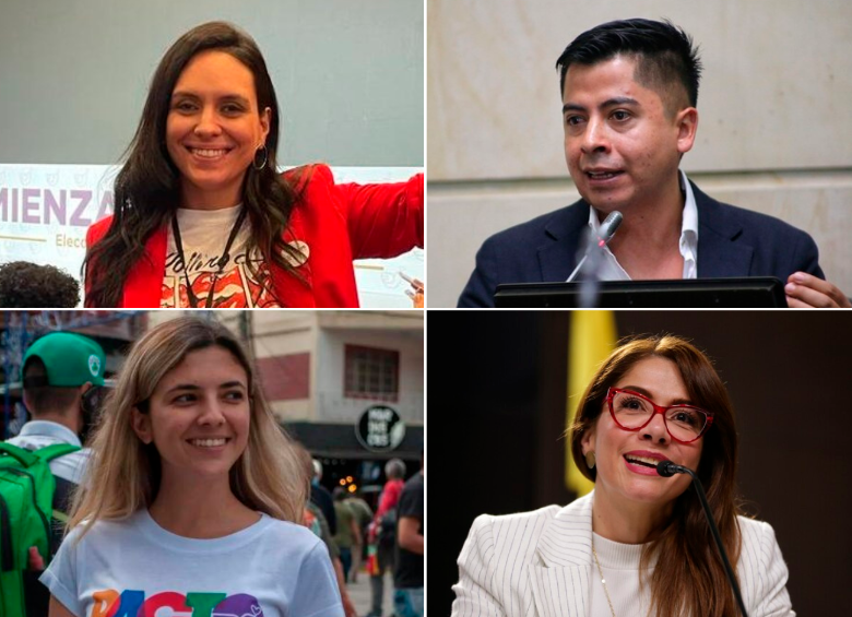 Los congresistas María del Mar Pizarro (Pacto) y Ariel Ávila (Alianza Verde), y Susana Gómez (Pacto) y Catherine Juvinao (Alianza Verde) protagonizaron las discusiones más fuertes. FOTO CORTESÍA