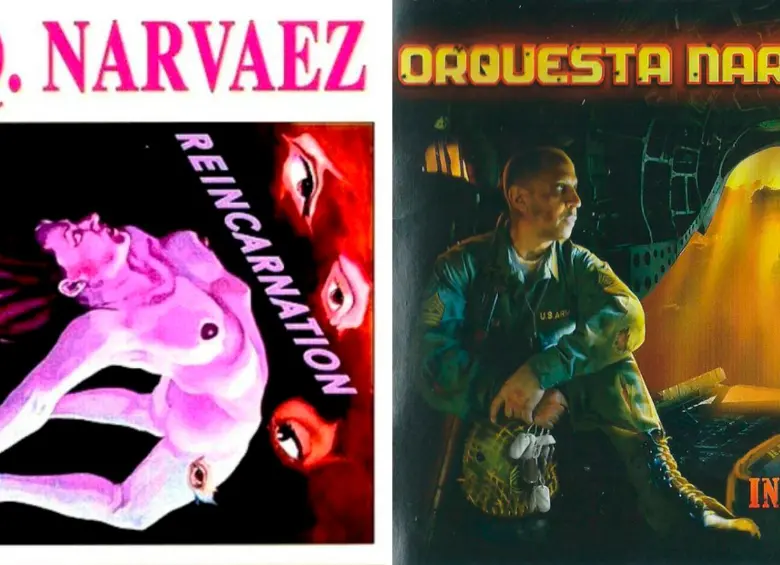 Las portadas de los dos discos de la Orquesta Narváez. Fotos: Cortesía.