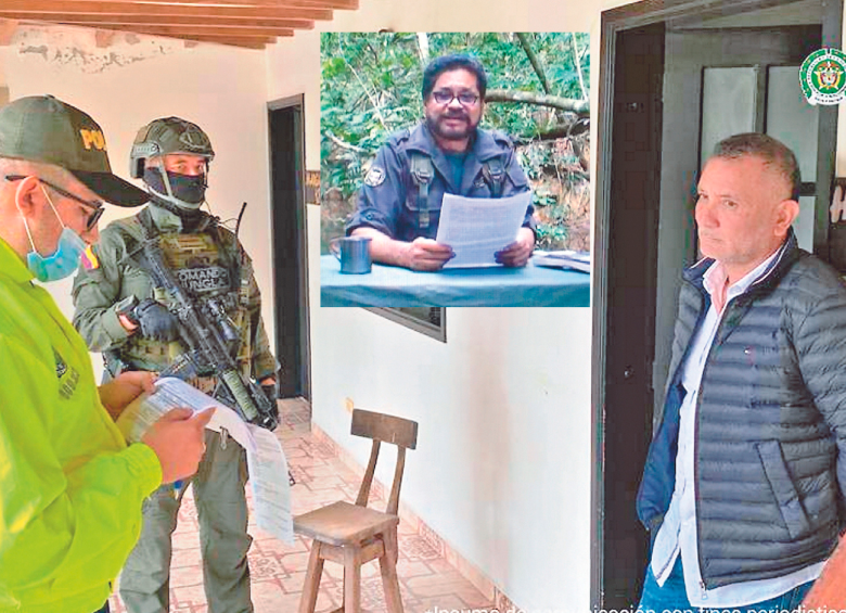 La captura del narcotraficante alias Mario Bross, aliado del cabecilla disidente de las Farc alias Iván Márquez, se registró en febrero pasado en una lujosa finca en el Quindío. FOTO Cortesía