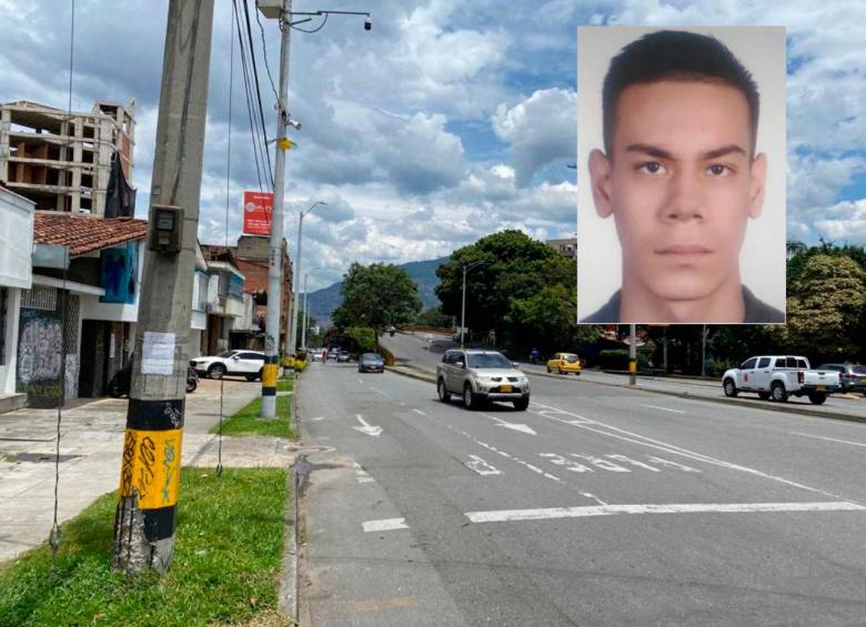Brandon Agudelo Largo (detalle), de 20 años, fue la víctima del hecho delictivo registrado en el sector de Bulerías. FOTOS: ANDRÉS FELIPE OSORIO Y CORTESÍA