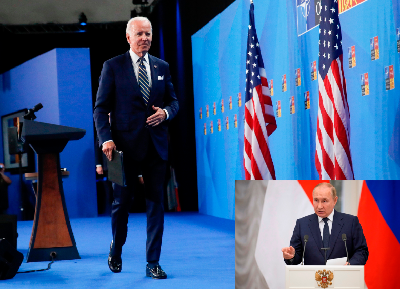Joe Biden, presidente de Estados Unidos, ratificó que la expansión de la OTAN en Europa porque la Rusia que lidera Vladimir Putin es una “amenaza” para la seguridad global. FOTO Efe