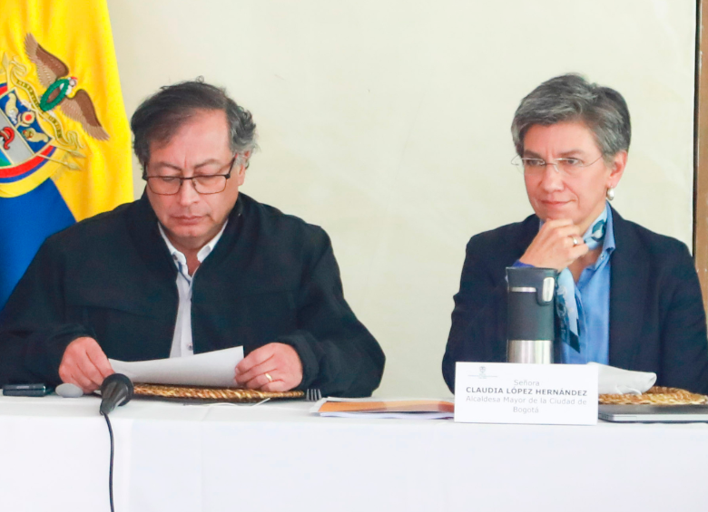 La alcaldesa Claudia López se molestó por la reunión entre el presidente Gustavo Petro y representantes de la firma china que construye el metro de Bogotá. FOTO COLPRENSA