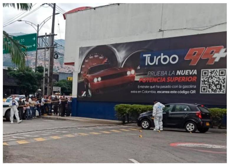 El hecho ocurrió en la bomba de gasolina de Exposiciones, sobre la avenida 33. FOTO Mauricio López Rueda
