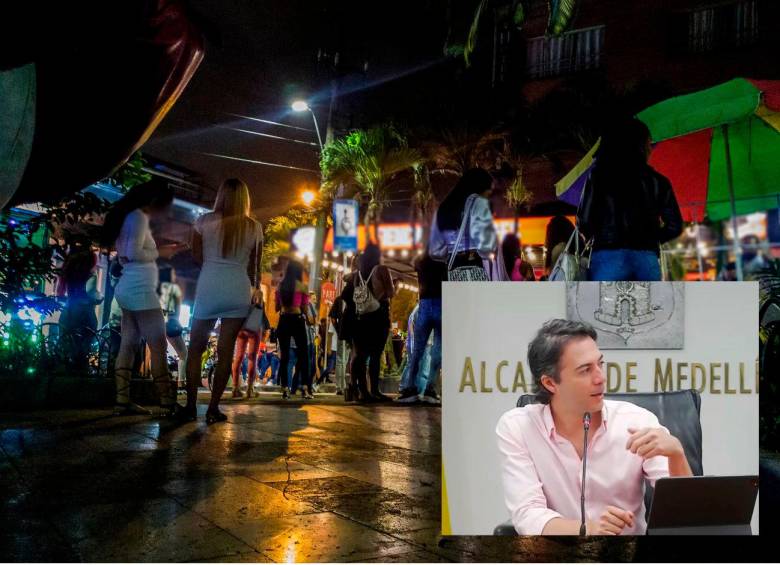 Luego de las críticas de una escritora bogotana sobre la prostitución en Medellín, el alcalde Quintero se pronunció ante sus funcionarios y tomó medidas. FOTOS: CAMILO SUÁREZ Y TOMADA DE TWITTER