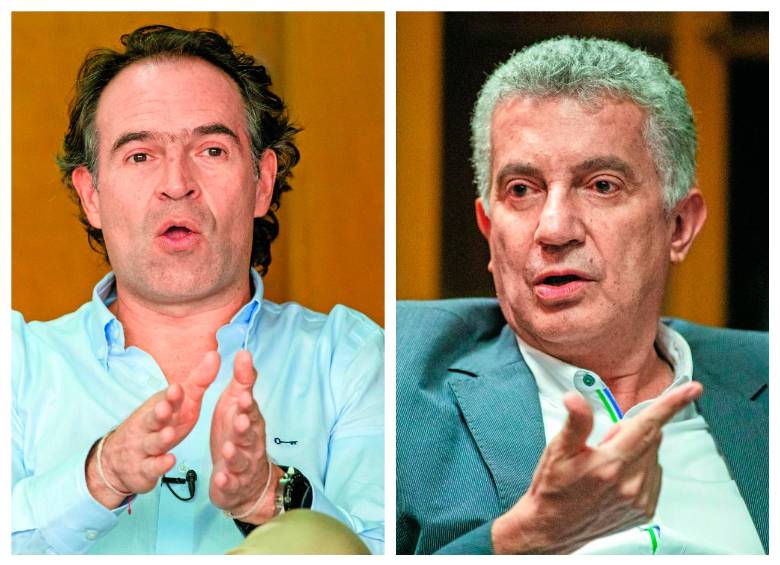 Federico Gutiérrez (izq.) y Luis Bernardo Vélez (der.) movieron el panorama político durante este fin de semana. FOTO: EL COLOMBIANO.