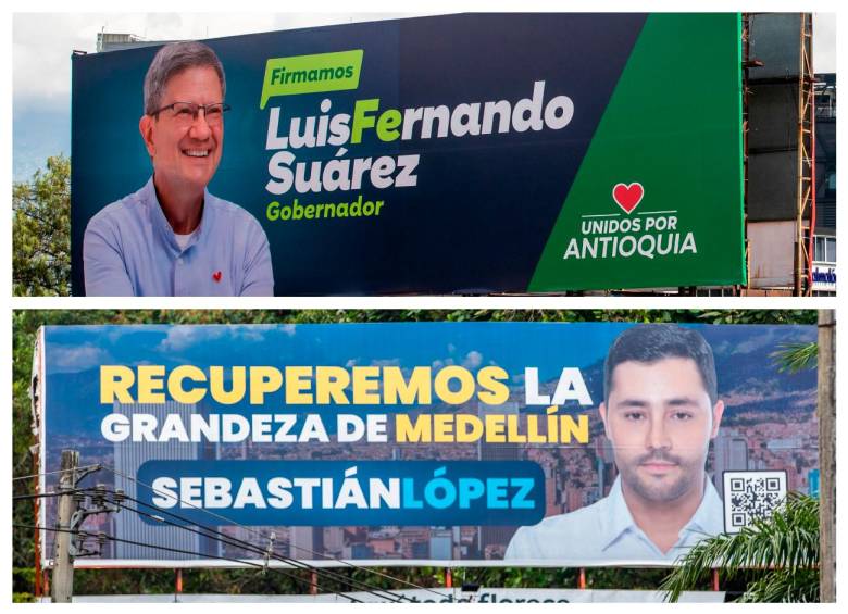 Medellín está llena de vallas: un candidato ya tiene 10 instaladas