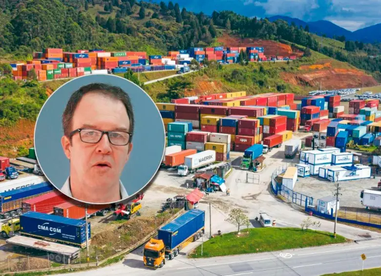 El Parque Logístico de Occidente ofrecerá terrenos urbanizados y con servicios para la construcción de bodegas e instalaciones complementarias. En la imagen, Andrés Escobar Uribe, gerente del proyecto. FOTO Manuel Saldarriaga y Cortesía