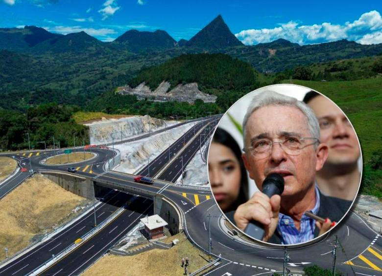 El expresidente Álvaro Uribe propuso una colecta masiva para financiar la culminación de las vías 4G en Antioquia. FOTOS: MANUEL SALDARRIAGA