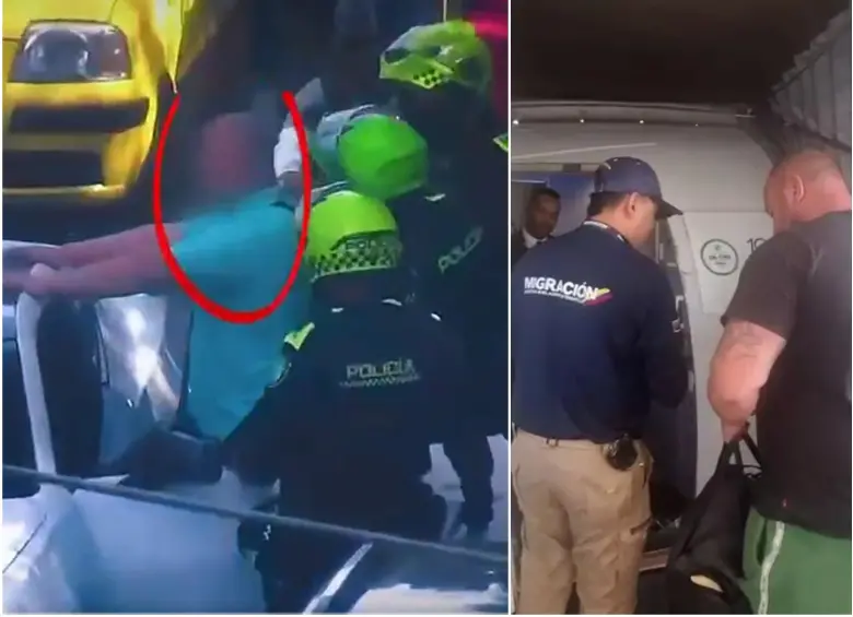 El ciudadano alemán fue detenido en un operativo sorpresa realizado en el suroccidente de Medellín. FOTOS: Cortesía Alcaldía