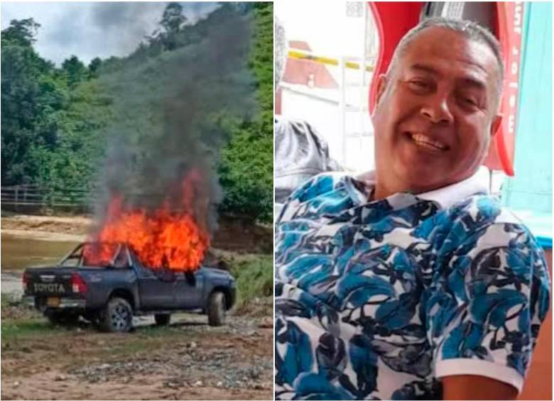 Iván Darío Jiménez, conductor de una camioneta retenida por el Clan del Golfo en el Nordeste de Antioquia, fue hallado sin vida. FOTOS: Cortesía