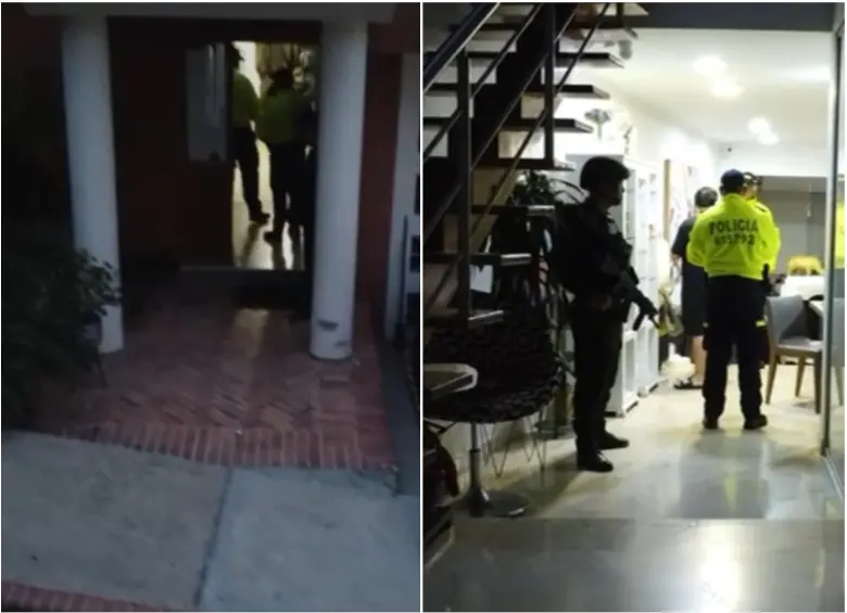 Una de las viviendas en las que se materializó una de las capturas. FOTO: Cortesía Fiscalía