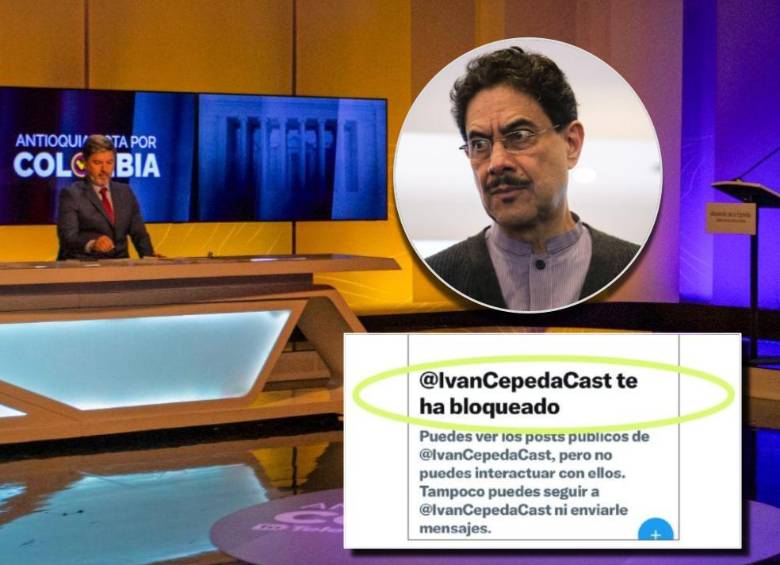 El candidato del Pacto Histórico, bloqueó en redes sociales a Teleantioquia. FOTO: El Colombiano y Cortesía