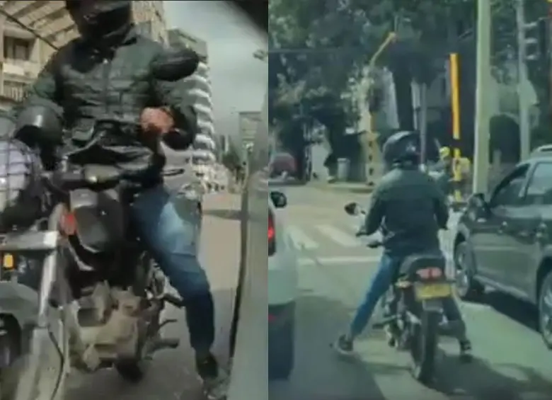Estos son algunos fotogramas del video que circula en redes sociales con la denuncia de los ‘pinchallantas’. Foto: tomadas de video
