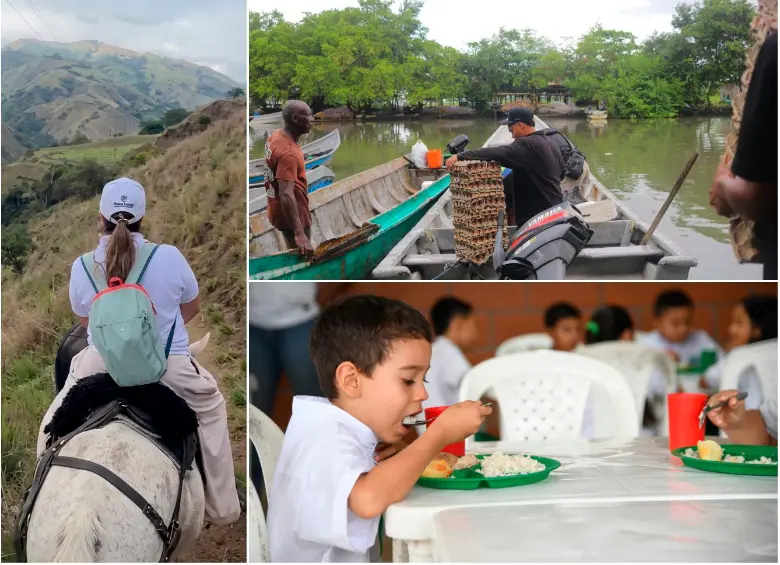 Antioquia reduce la inseguridad alimentaria con programas que llegan hasta las zonas más apartadas del departamento. FOTOS Cortesía
