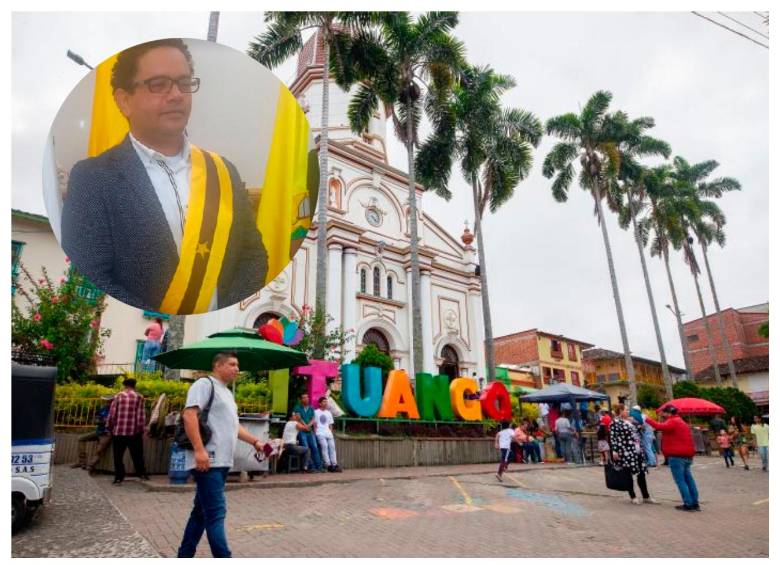 El alcalde denunció que se le incluyó eun panfleto amenazante. Foto: Cortesía. 