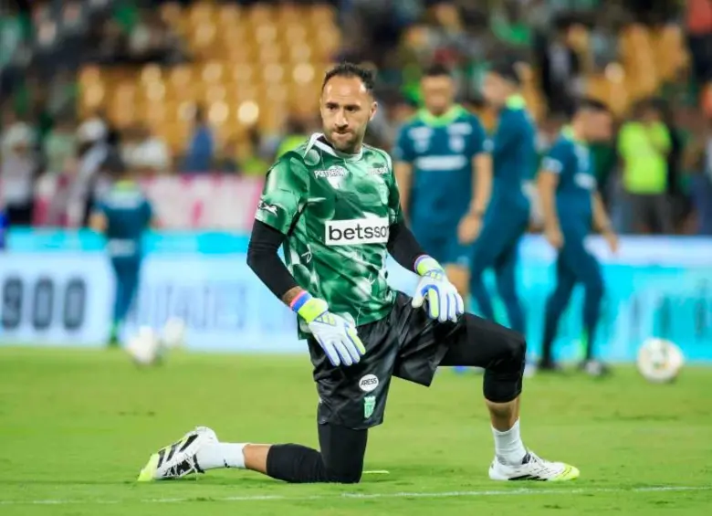 El arquero antioqueño David Ospina será el encargado del arco nacional para el duelo ante México este sábado. FOTO CAMILO SUÁREZ 