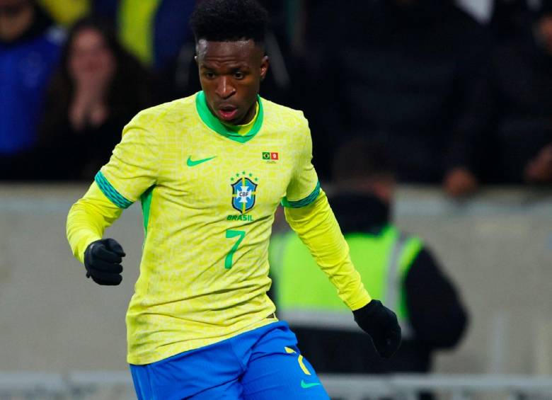 Vinícius fue uno de los pocos hombres que se destacó en Brasil en su debut en el Mundial. Anotó en el empate 1-1 frente a Marruecos. Foto: Getty