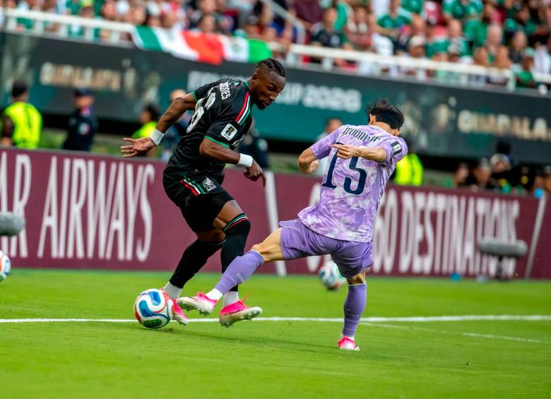 El futbolista colombo-mexicano Julián Quiñonez anotó el primer gol del Mundial de Norteamérica. Foto: Juan Antonio Sánchez